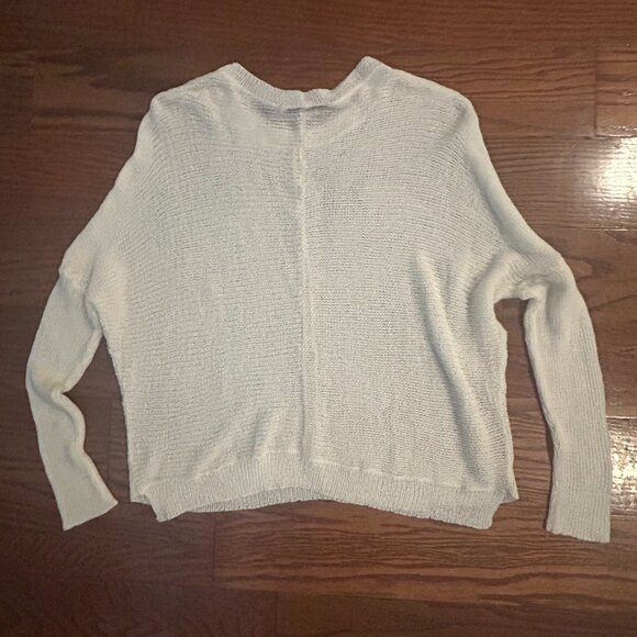 Wooden Ships Charlotte Crew Cotton Open Knit Sweater Size Medium Large - Picture 11 of 14